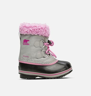 Sorel Yoot Pac Kids Boots Grey,Pink - Girls Boots NZ9683502
